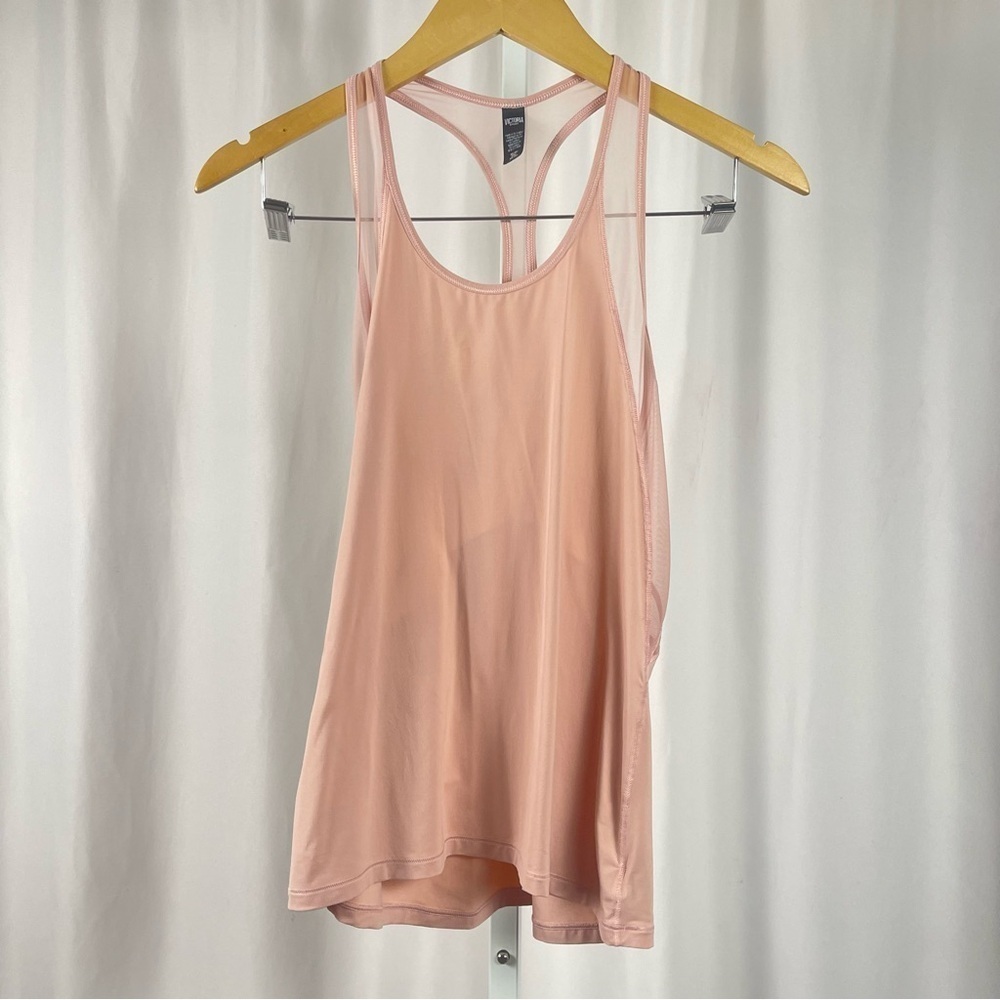 Victoria's Secret Sport XS Mesh Racerback Tank Top Running Yoga Workout Gym Soft